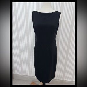 Ralph Lauren Black Label Sleeveless 100% Silk  Knee-Length Sheath Dress Sz 6